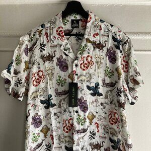 Pretty Snake Linen Shirt Freak of Nature size M - NEW